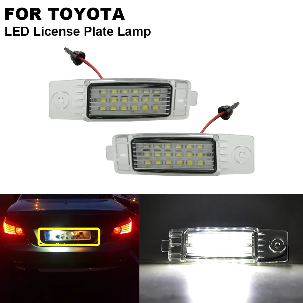 2 шт. светодиодный номерной знак lightst лампы для Toyota Hiace S.B.V/Highlander/RAV4/Land Cruiser 200/для Lexus