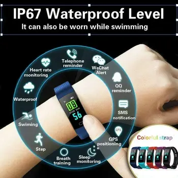 

Y5 Bluetooth Smart Wristband Smart Bracelet Color Screen Smart Band Heart Rate Monitor Blood Pressure Measurement Fitness Tracke