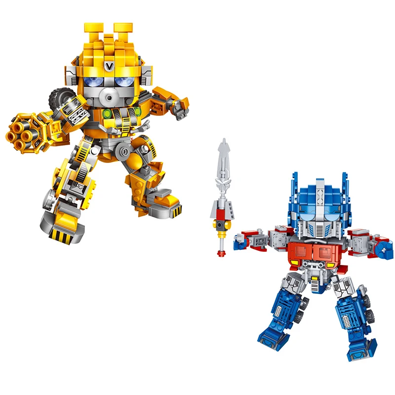 

Creative Assembling Educational Blocks Action Figure Number Transformation Robot Deform Plane Car Gift Toys for Children