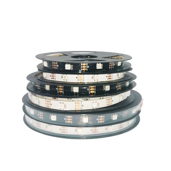 

DC5V WS2812B WS2812 5050 RGB Smart Luce LED Strip Individually Addressable Light 30leds/m Black/White PCB IP30/65/67