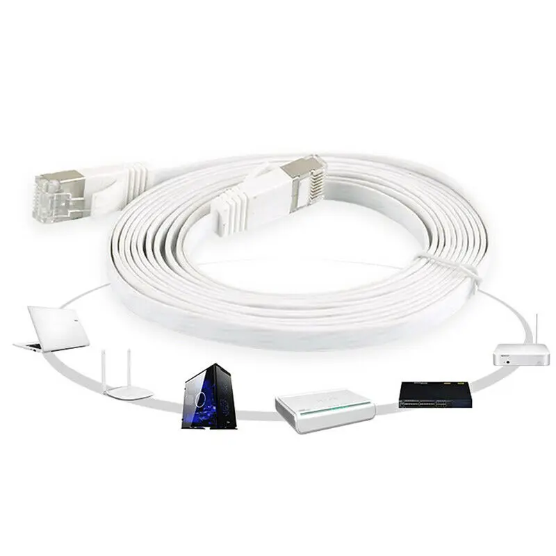 Плоский Ethernet Кабель CAT6 RJ45 Lan кабель 2 м/3 м/5 м плоский UTP патч интересная партия