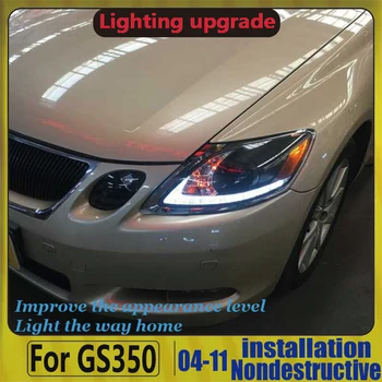 

2006-2012 Year LED headlight For Lexus GS300 GS350 GS430 GS450 LED Head Lamps With LED Headlight Projector Lens