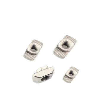 

M3 M4 M5 Hammer Head T nut Fasten Nut Connector Nickel Plated for EU standard 2020 aluminum profile 20pcs