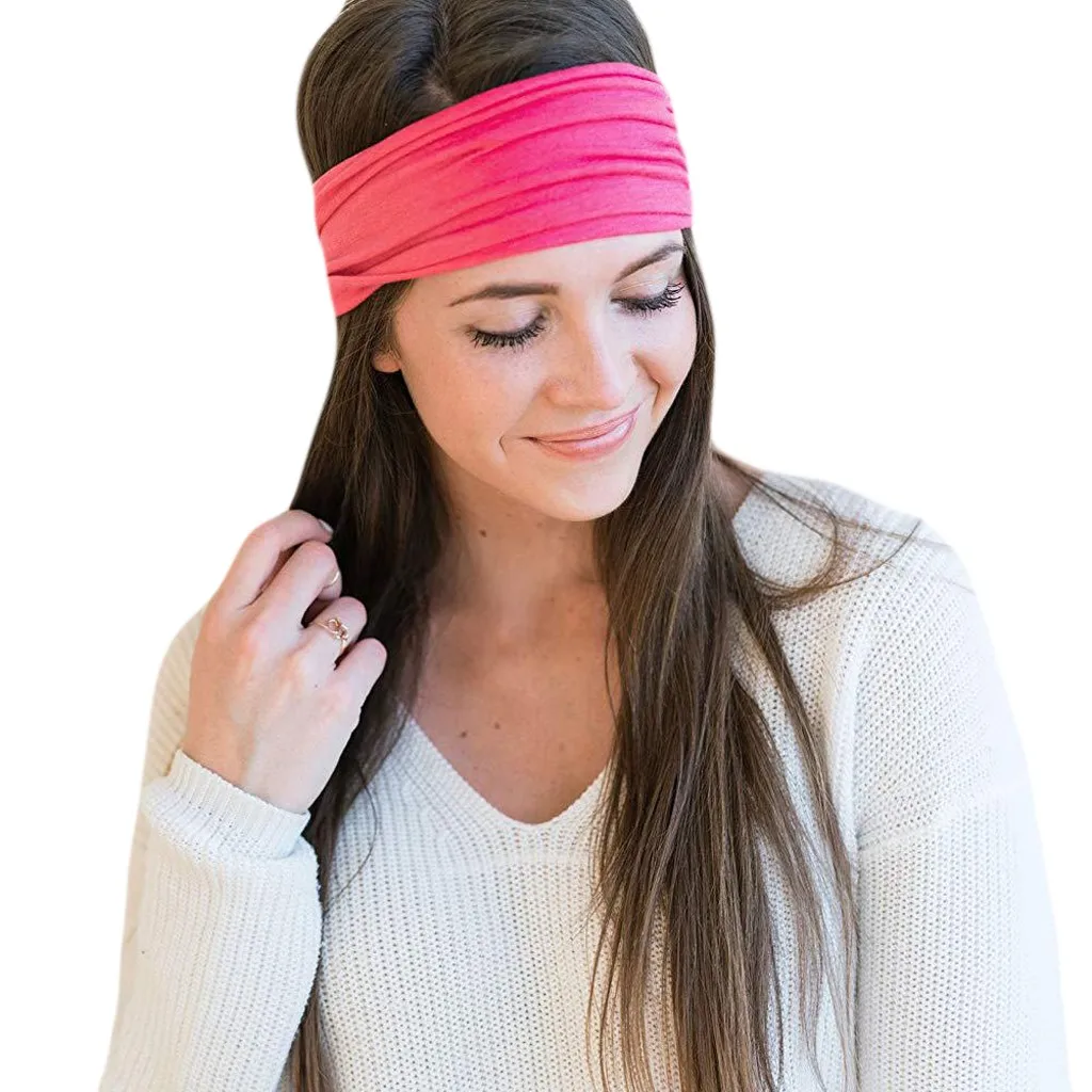 1PC Fashion Absorbing Sweat Yoga Headband Candy Color Hairband Hair Accessories