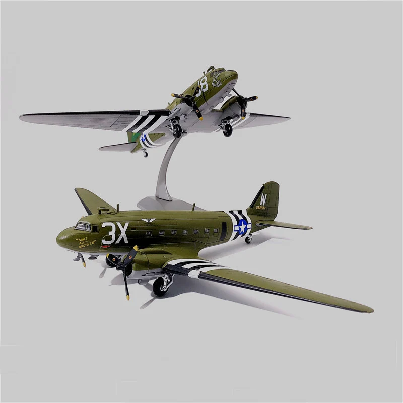 1:100 C47 транспортный самолет Второй мировой войны США 101 Airborne Division сплав модель 75-летие битвы Нормандия