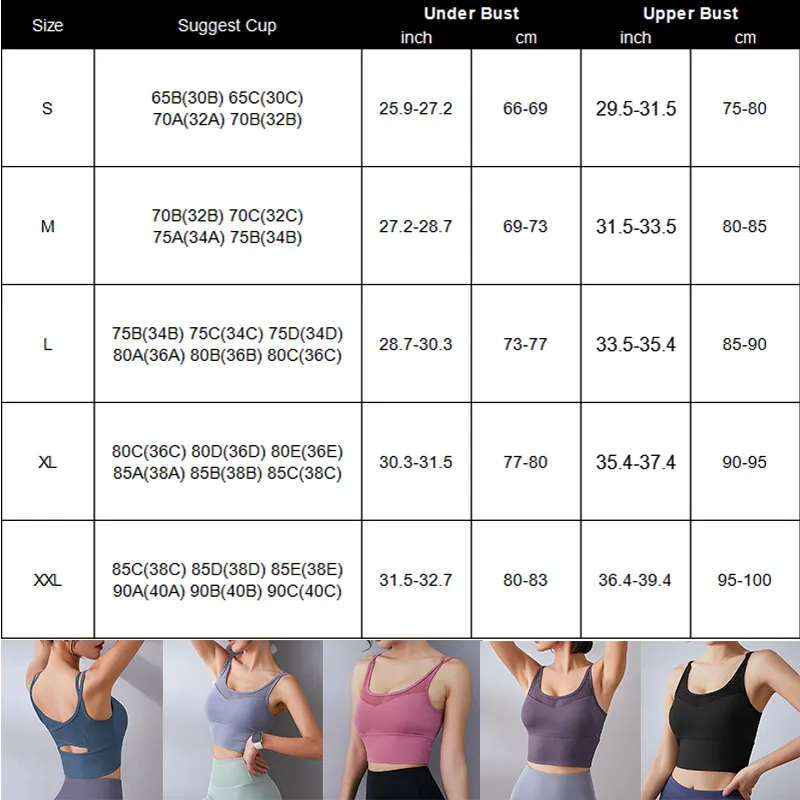 Longline Sports Bras for Women Workout Padded Sports Yoga Bra Tank Tops  Crop Top