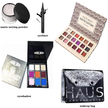 

Makeup set Eyeshadow Glitter Pigment Smoky Eye Shadow Pallete Waterproof Cosmetics Eye Shadow 18 Color