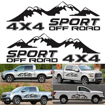 

2 PCS Graphic Vinyl 4X4 OFF ROAD Car Sticker Pickup Truck Decal For D-MAX Navara