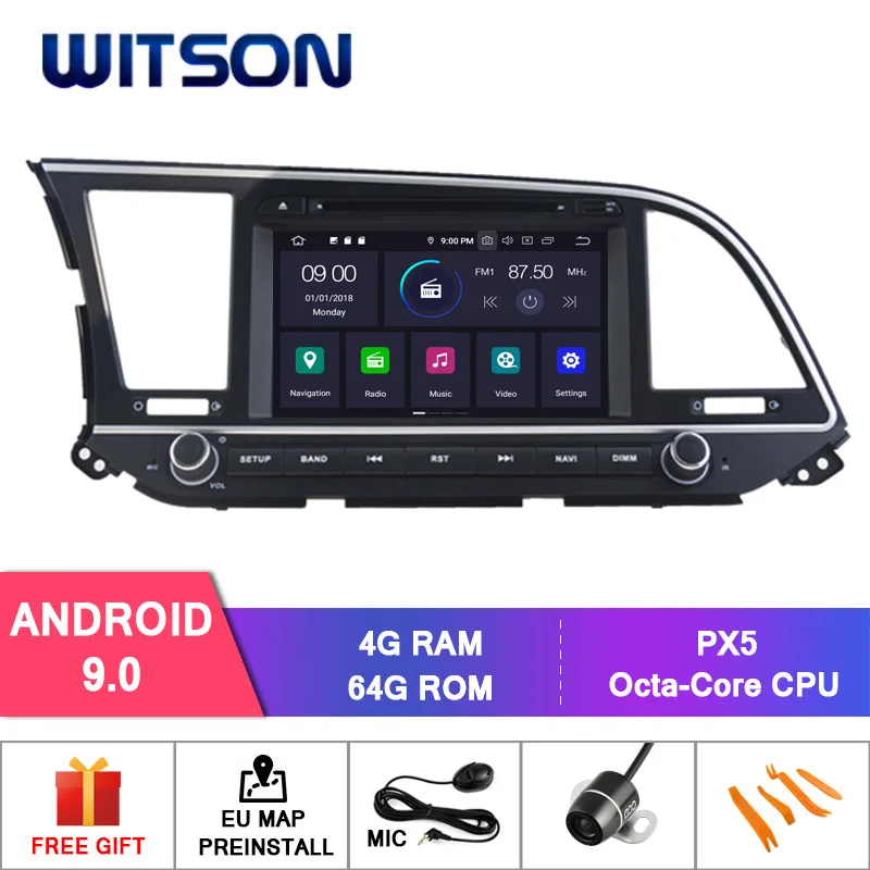 Sale WITSON Android 9.0 IPS HD Screen for HYUNDAI ELANTRA 2016 CAR DVD NAVIGATION 4GB RAM+64GB FLASH 8 Octa Core+DVR/WIFI+DSP+DAB+OBD 0 Sale WITSON Android 9.0 IPS HD Screen for HYUNDAI ELANTRA 2016 CAR DVD NAVIGATION 4GB RAM+64GB FLASH 8 Octa Core+DVR/WIFI+DSP+DAB+OBD 0