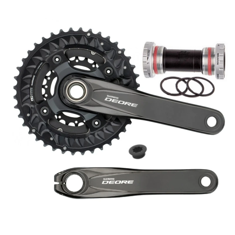 Shimano DEORE FC M6000 HOLLOWTECH II Crankset 3x10 с BB52 40 30 22T 170 мм mtb части велосипеда|Шатун и передняя