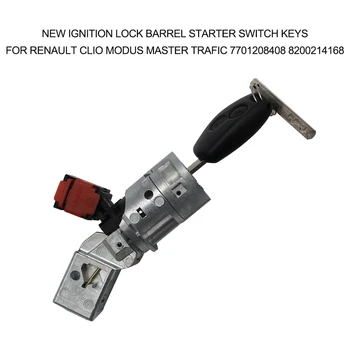 

Hot Ignition Lock Barrel Starter Switch Keys for Renault Clio Modus Master Trafic 7701208408 8200214168