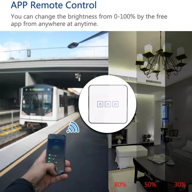 FATHIN Tuya Smart Zigbee диммер ЕС 1 2 3 банда беспроводной пульт дистанционного управления настенный сенсорный панельный светильник переключатель умный дом автоматизация