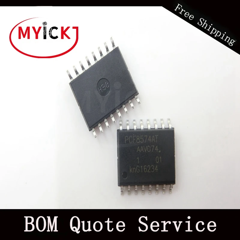 

10PCS PCF8574AT/3 SOP16 Remote 8-bit I/O expander for I2C-bus with interrupt IC CHIP