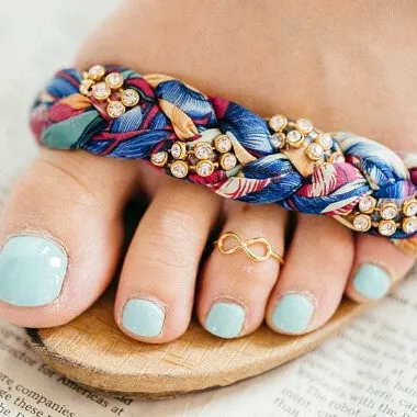 

Europe And America Accessories Summer Hot Sales Metal 8-Word Infinity Symbol Toe Ring Dual Purpose Accessories