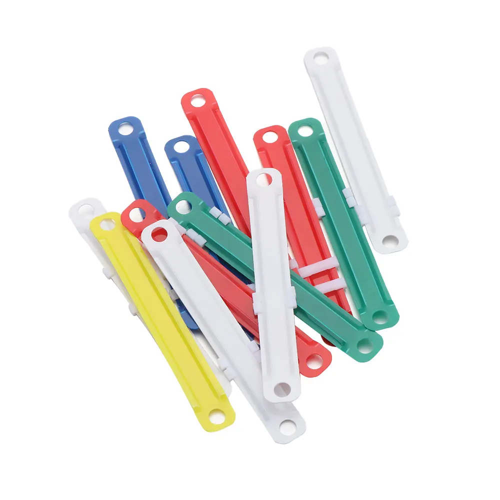 File Paper Binding Clip Two-Hole Loose-leaf File Folder Hinged Rings 50PCs