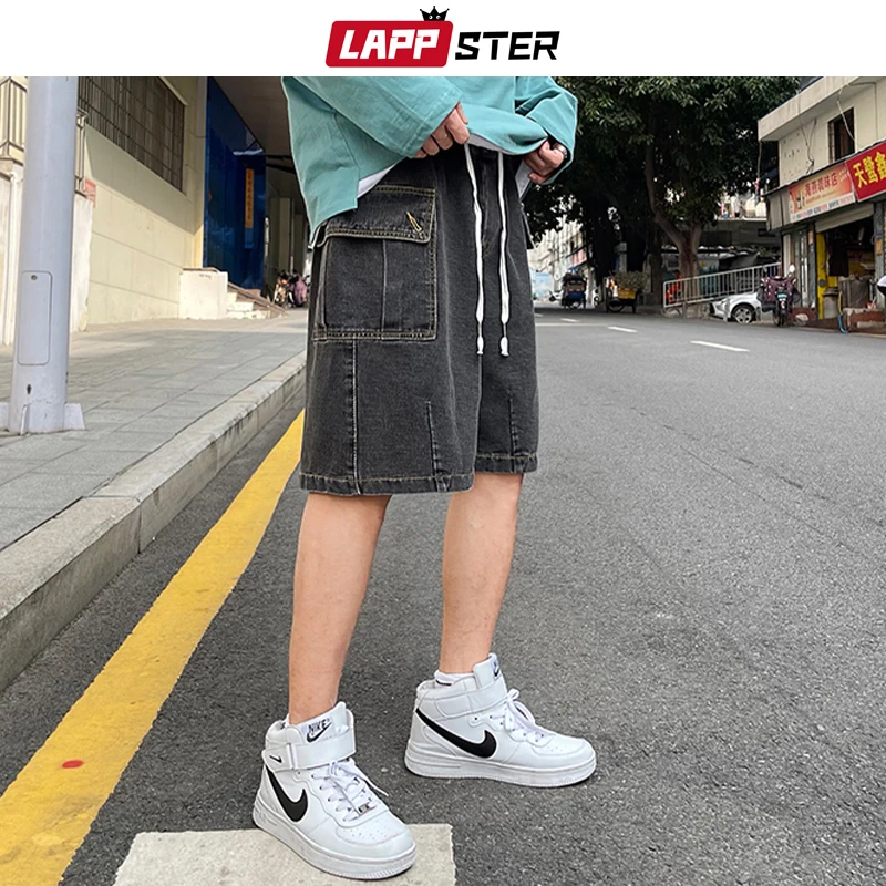 LAPPSTER Men Vintage Patchwork Jeans 