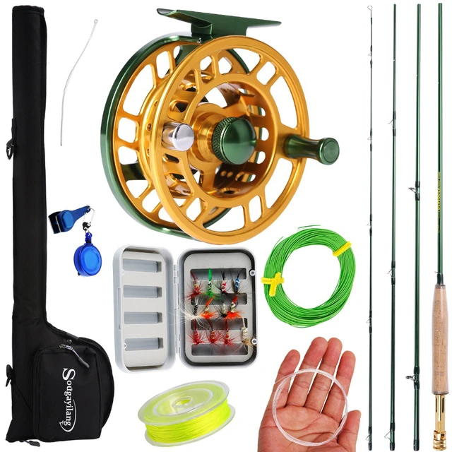 Sougayilang 2.73m Portable Fly Fishing Rod And 5/6 Fly Reel Combo Fishing  Pole Fish Line Lure Flies Line Full Accessories Set - Fishing Rods -  AliExpress