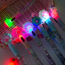 Coloffice мультипликационный Кот когти быстрый песок гелевая ручка креативный светильник Фея кавайная ручка волшебная девушка Ручка канцелярия для учеников 0,5 мм черные чернила