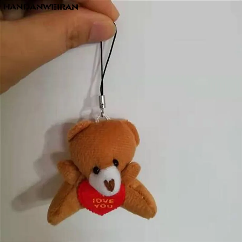 1 шт Мини Плюшевые Hug игрушки в виде медведей Маленькая подвеска мультяшный букет