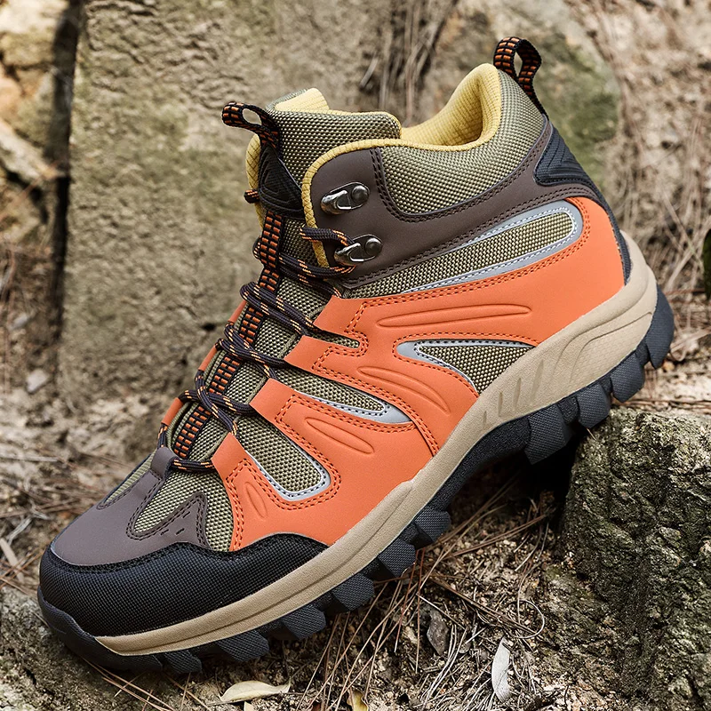 Men Hiking Shoes Outdoor Sport Cool Trekking Mountain Climbing Athletic Shoes 