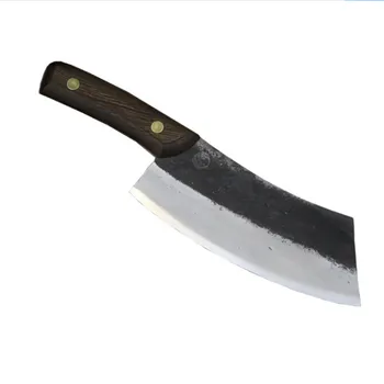 

Handmade Chopping Cleaver Butcher Knife High Carbon Clad Steel Kitchen Chef Knife Japanese Santoku Tool Hot New