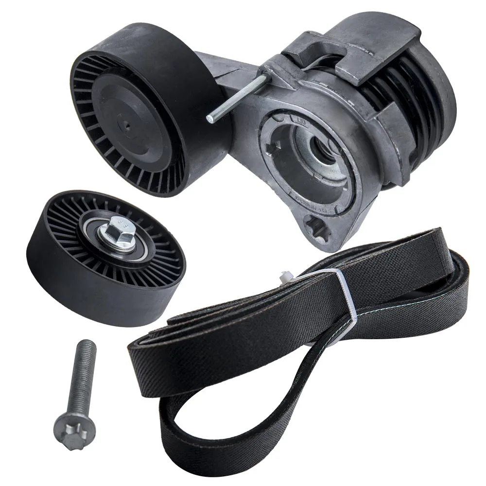 For Bmw Belt Tensioner Kit Pulley Belt Bolt Tensioner E90 E91 E92 E93