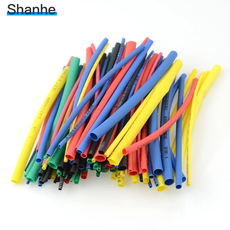 100pcs/164pcs/530pcs /560pcs Thermal contra Sleeve cable Heat Shrink Tube termoretractil pvc tube tubing 2:1 Wrap Wire Cable |