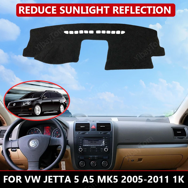 

Чехол для приборной панели автомобиля VW Jetta 5 A5 MK5 2005-2011 1K, защитный коврик, солнцезащитный козырек, коврик для приборной панели, Автомобильный Ковер