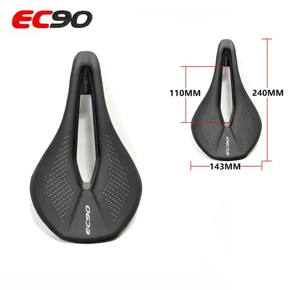 EC90 Bicycle Saddles PU Seat, Ultraleve, Respirável, Almofada do