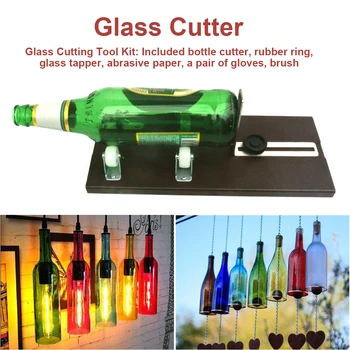

6pcs/set Glass Bottle Cutter Gloves Glasses Tool Kit Whiskey Alcohol Champagne Craft Wine Beer Creative Machine For Cutting