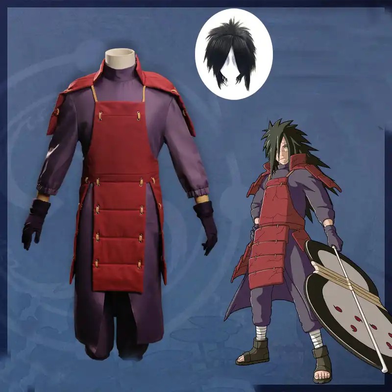 ホット販売アニメnarutoうちはマダラコスプレ衣装バトルスーツハロウィンパーティーナルトフルセットかつら靴コスプレ衣装 Anime Costumes Aliexpress
