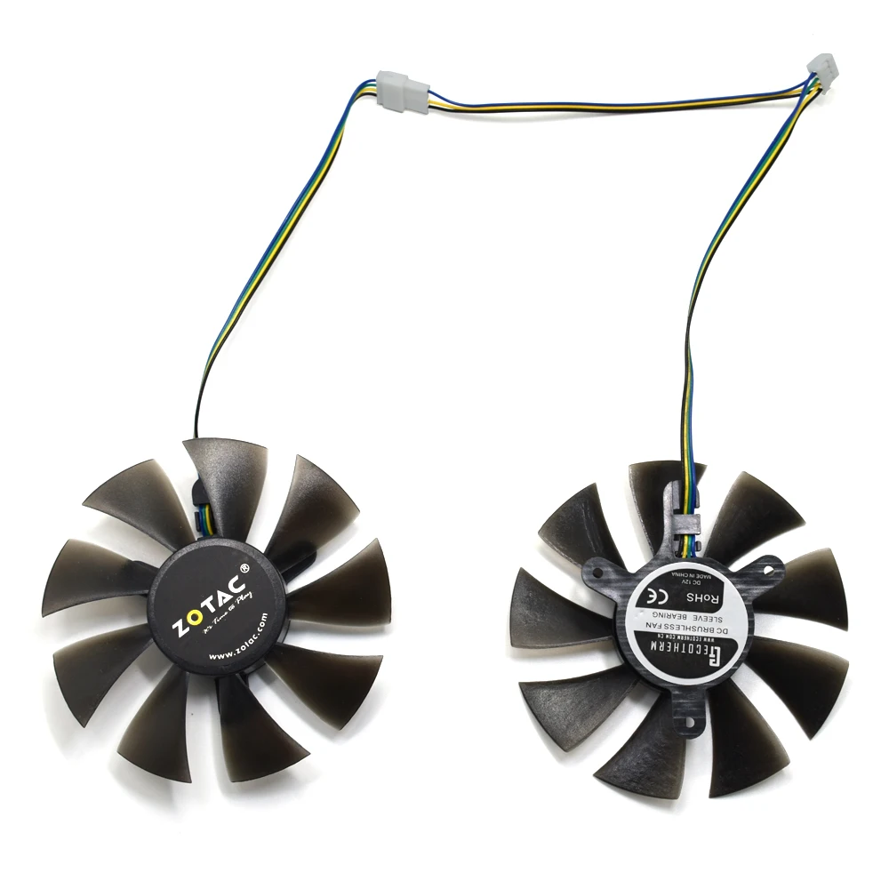 Вентилятор охлаждения для видеокарты ZOTAC GTX1060 6 ГБ GTX 1070 Mini 1060 GFY09010E12SPA GA91S2H 85 мм 4