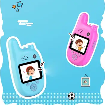 

Children's Cartoon Walkie-talkie Soft Silicone Cute Appearance Intercom Camera Intercom Electronic Walkie Talkies Toy