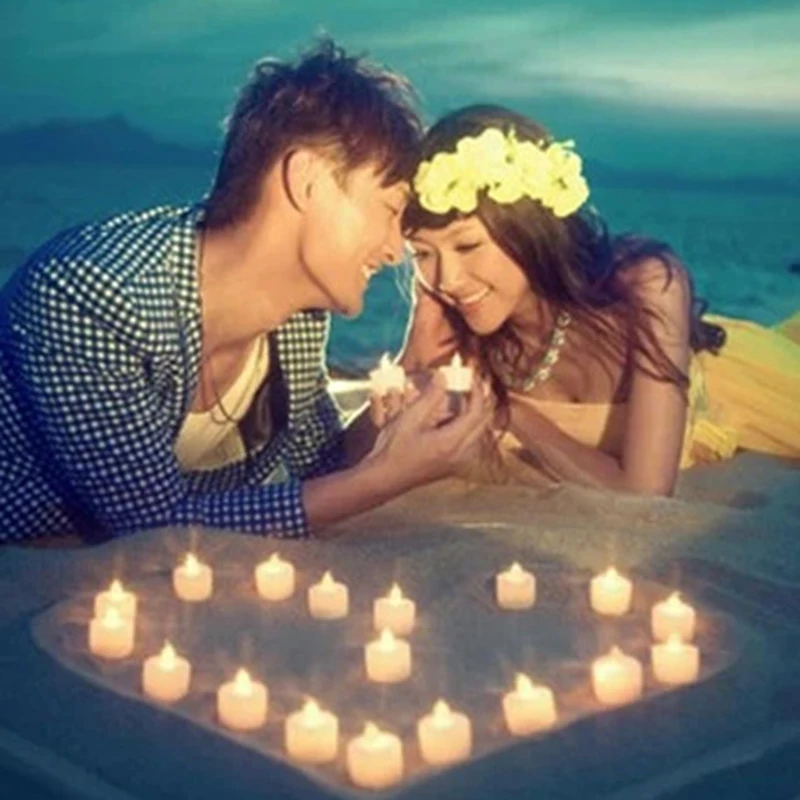 

1pc 3.8*3.6CM Led candle flickering flame tealight, Led flameless candle electric tea light
