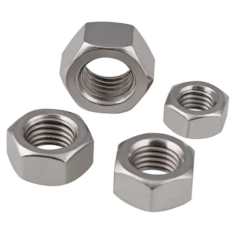 Details about   Hex Full Nuts 316 A4 Stainless Steel Hexagon Nut M2 M2.5 M3 M4 M5 M6 M8 M10-M24 