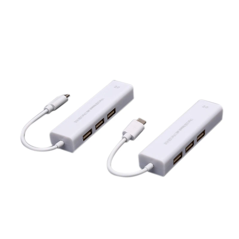 Micro USB к сети LAN Ethernet RJ45 адаптер с 3 портами USB 2,0 концентратор адаптер для ПК Android телефон ноутбук
