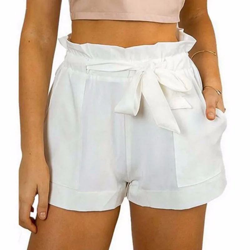 Женские сексуальные шорты летние повседневные свободные шорты с высокой талией пляжные шорты