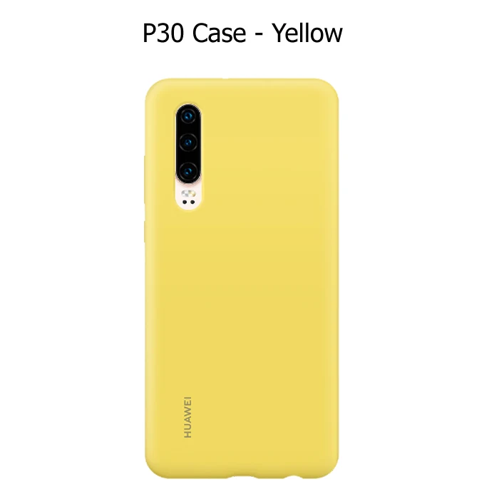 P30 case yellow huawei P30 P30 Pro Чехол huawei официальный жидкий силиконовый защитный чехол из микрофибры односторонний huawei P 30 P30Pro чехол - Цвет: P30 case yellow