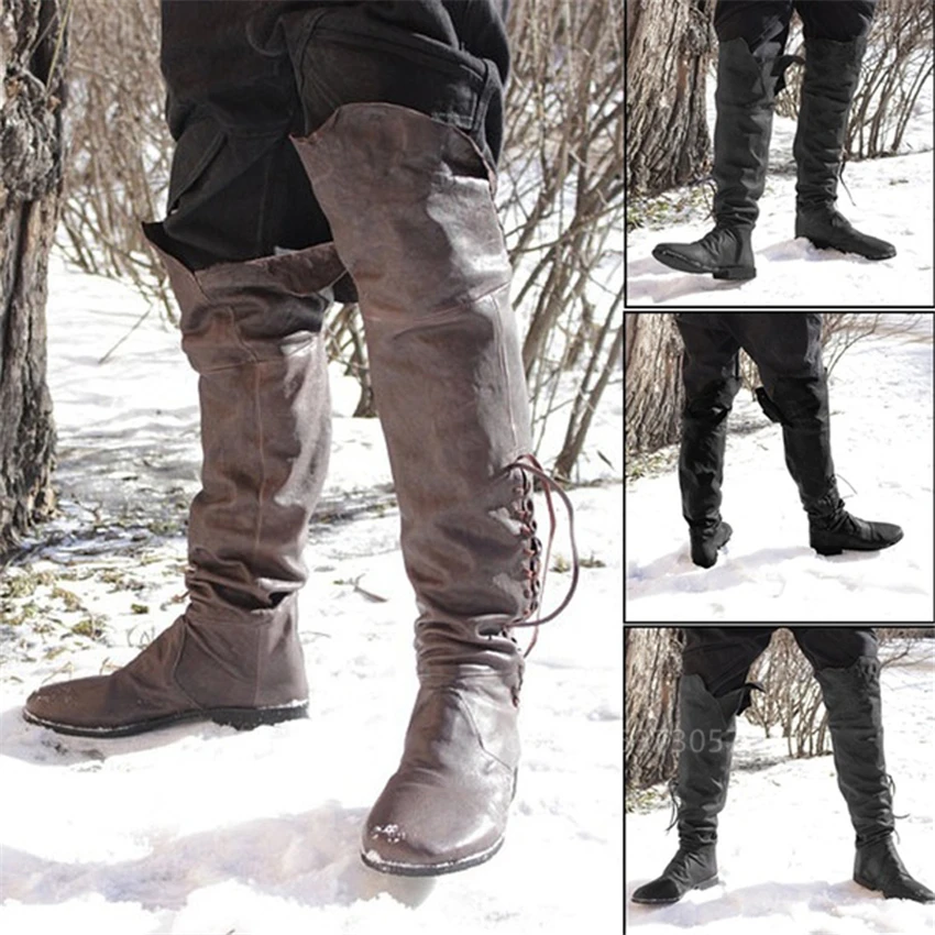 medieval long boots