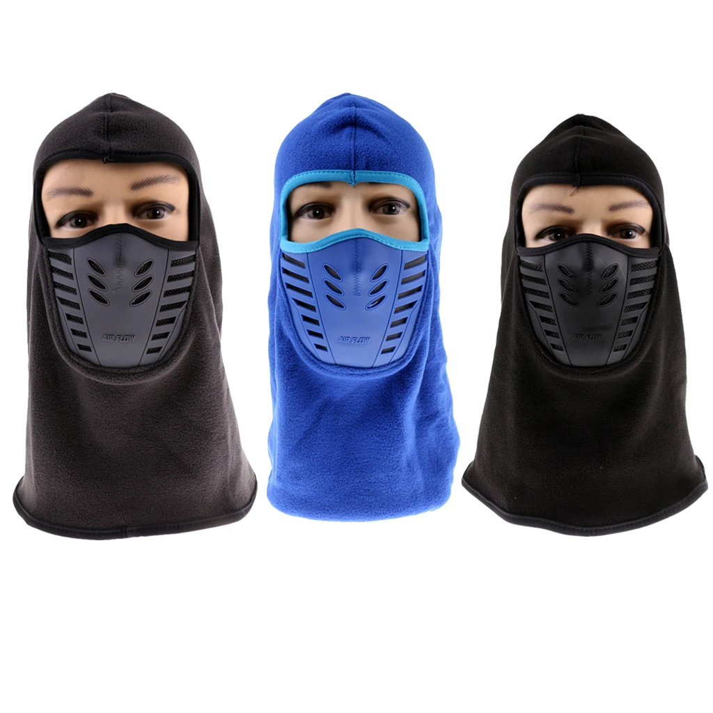Winter Fleece Balaclava - Windproof Mask Adjustable Face Head Warmer for Skiing, Cycling, Motorcycle Outdoor Sports