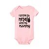 I Listen to Metal with My Mommy and Daddy Baby Bodysuits Cotton Soft Baby Body Suit Short Sleeve Jumpsuit Baby Boy Girl Outfits 4