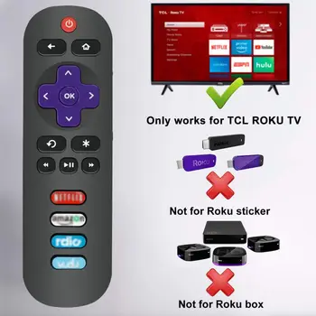 

For TCL Roku TV RC280 28S3750 32S3750 Side Button Compatible Durable Wireless Remote Control Wireless Remote Control in