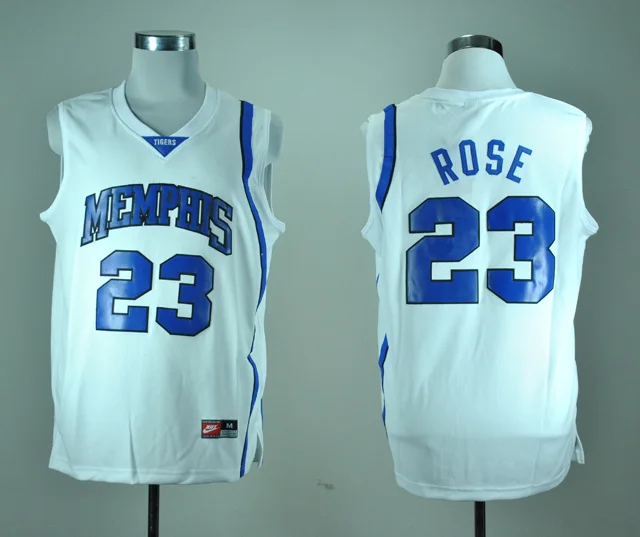 Новое поступление, высокое качество, Memphis Tigers, Derrick Rose Jersey