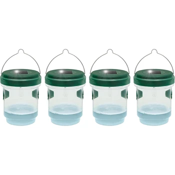 

4Pcs Solar Power Bees Wasp Hornets Solar Wasp Trap Insect Control Outdoor Garden