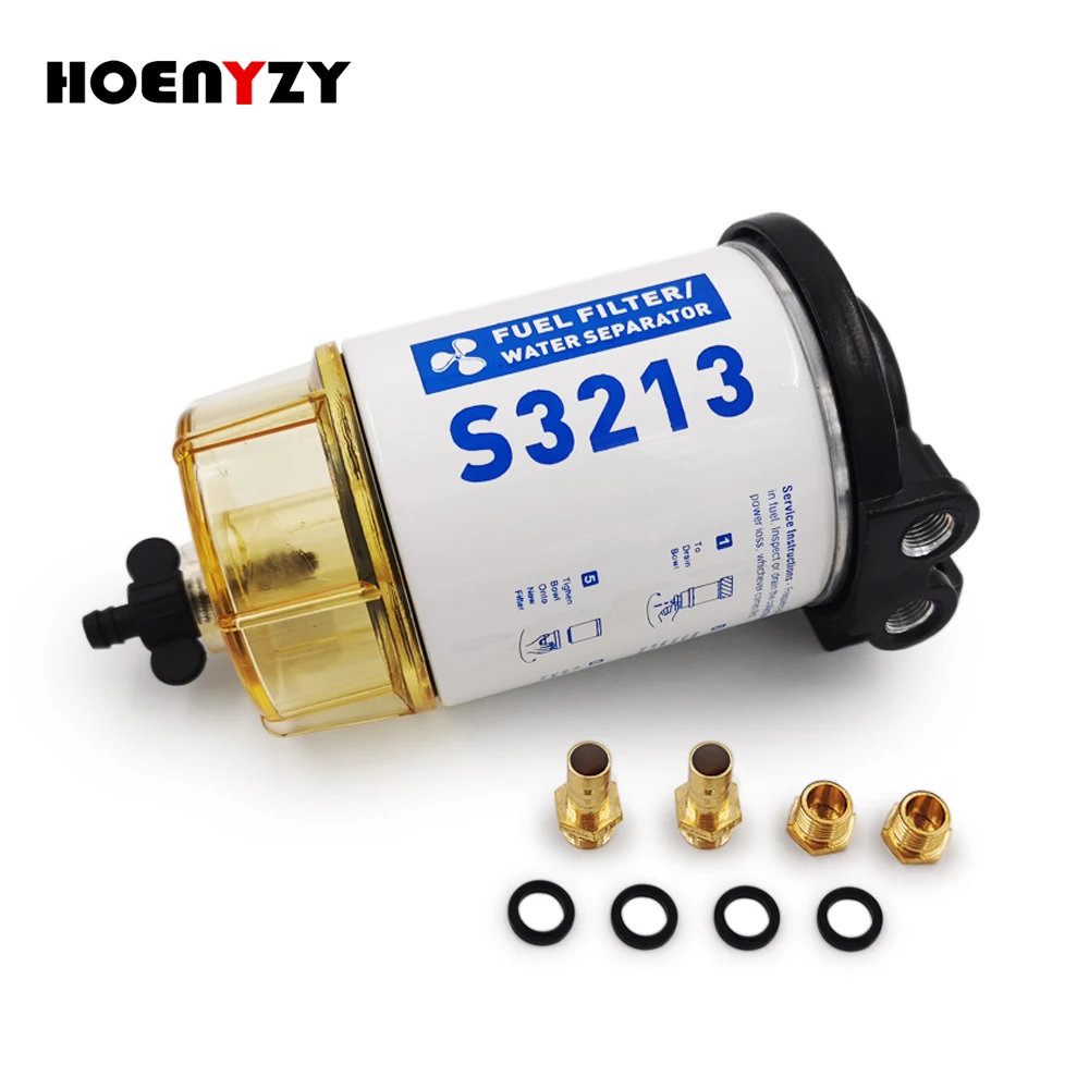S3213 Outboard Marine Boat Fuel Filter 35604941 35809097 Diesel Fuel Water Separator for Racor Marine Engine Boat fuel filter water separator