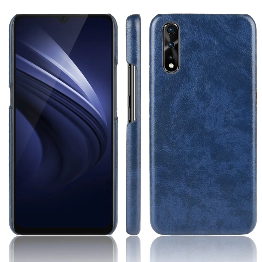 ДЛЯ Vivo V17 Neo V17Neo чехол Ретро Личи шаблон кожаная крышка для Vivo V17 V 17 Neo всенаправленная Защитная крышка 6,38 дюймов