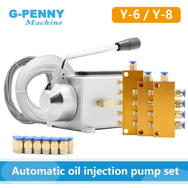 Y-8 Lubrication Manual Oil Pump Manual Oil Injection Machine 0.5L 500CC CNC Manual  Pump/Engraving Machine Lubrication Pump - AliExpress