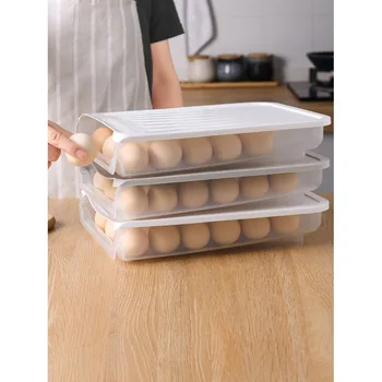 

Kitchen Egg Storage Box Rack Refrigerator Household Egg Tray Egg Box Freshness Box Egg Tray