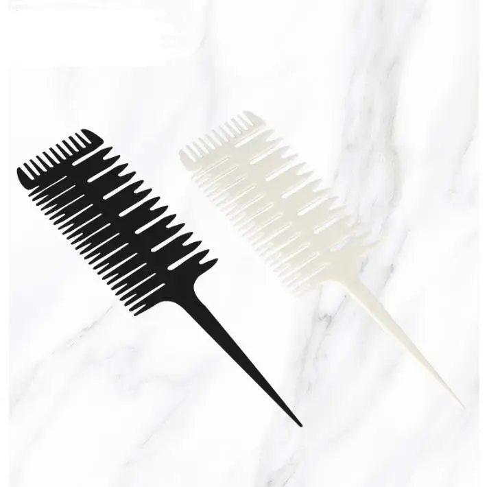 US $150.00 200pcs Barber Salon Style Haircut Comb with Tail Fish Bone Shape Colorful Women Big Tooth Comb Hair Dyeing Tool SN969