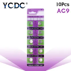 YCDC 10 шт. 1,55 в AG9 LR936 394 кнопки батареи SR936 194 SR936SW CX194 сотового монета щелочной батареи для часов цифровых камер